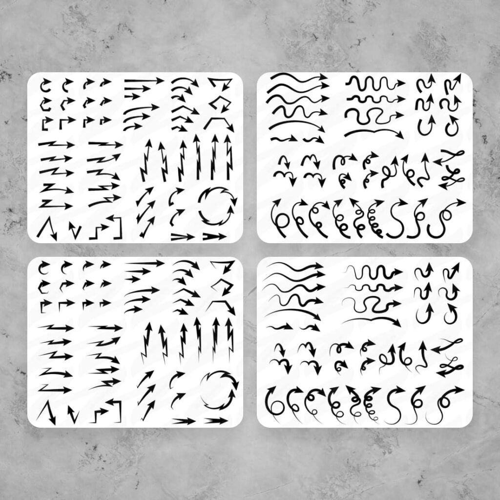 224 Arrow Sketches Cut File SVG – MasterBundles