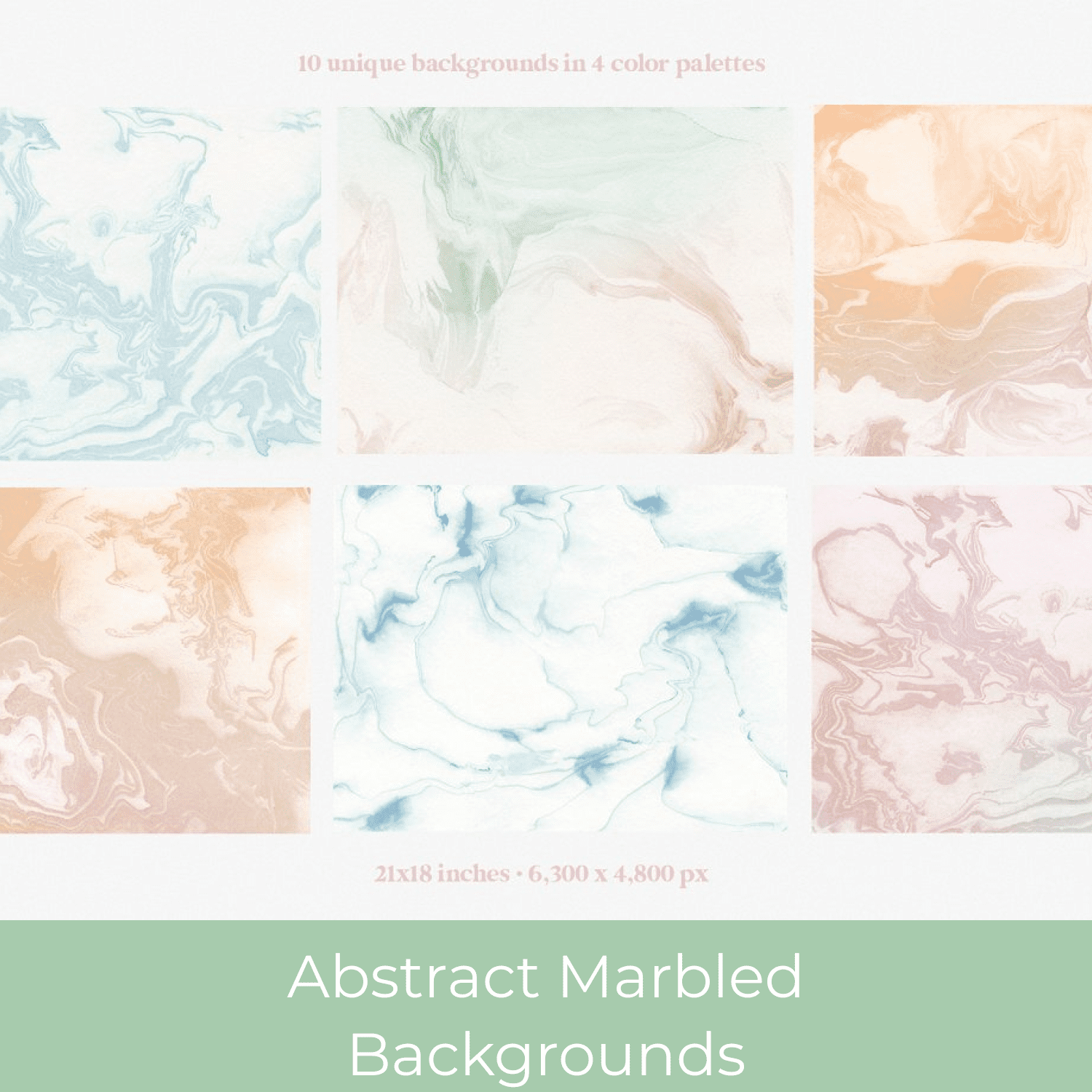 Abstract Marbled Backgrounds cover.