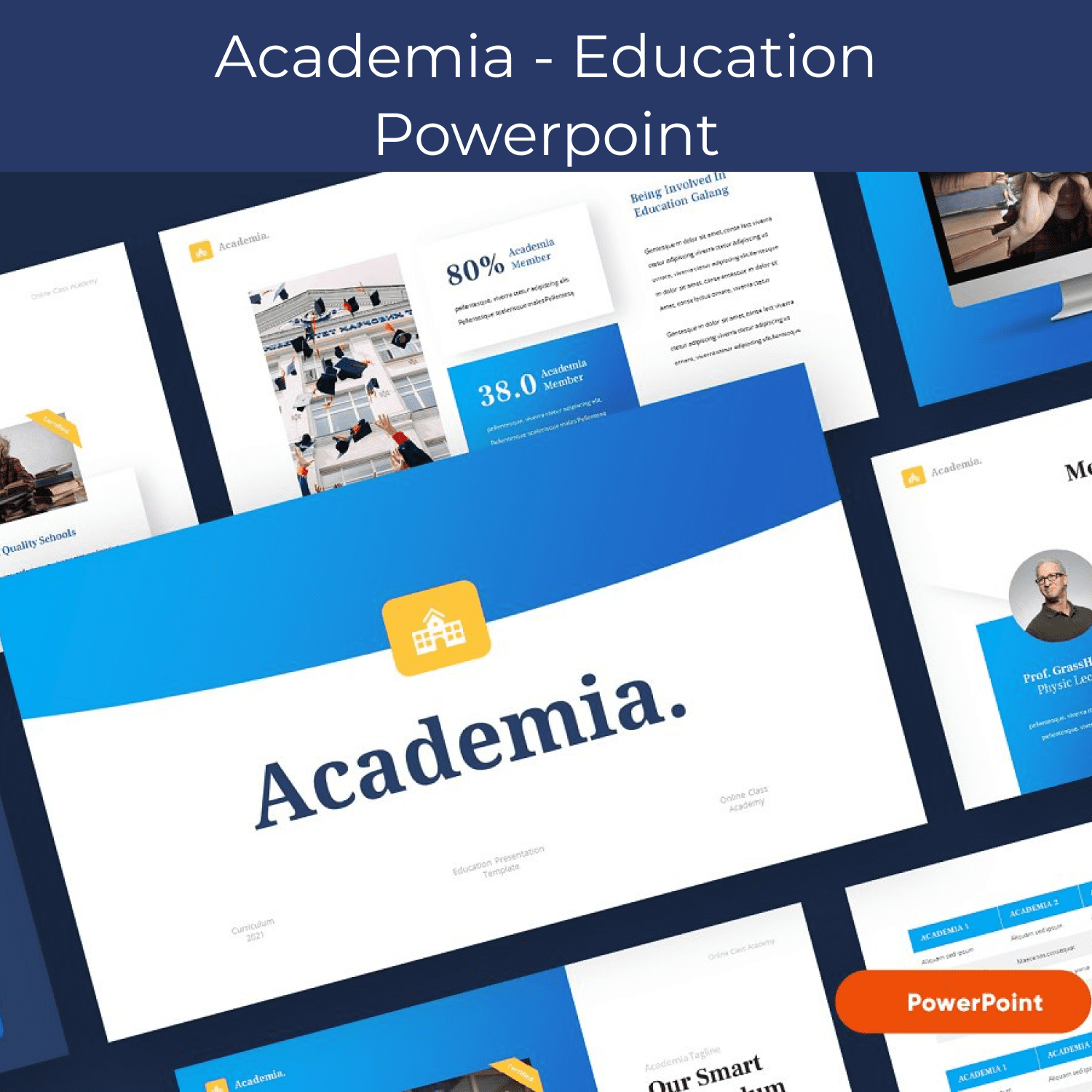 Academia - Education Powerpoint cover.