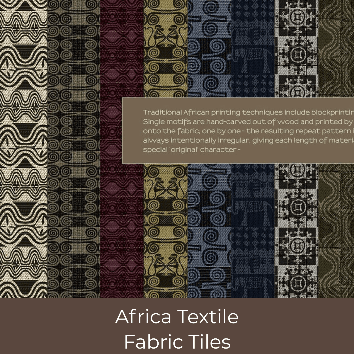 Africa Textile Fabric Tiles.