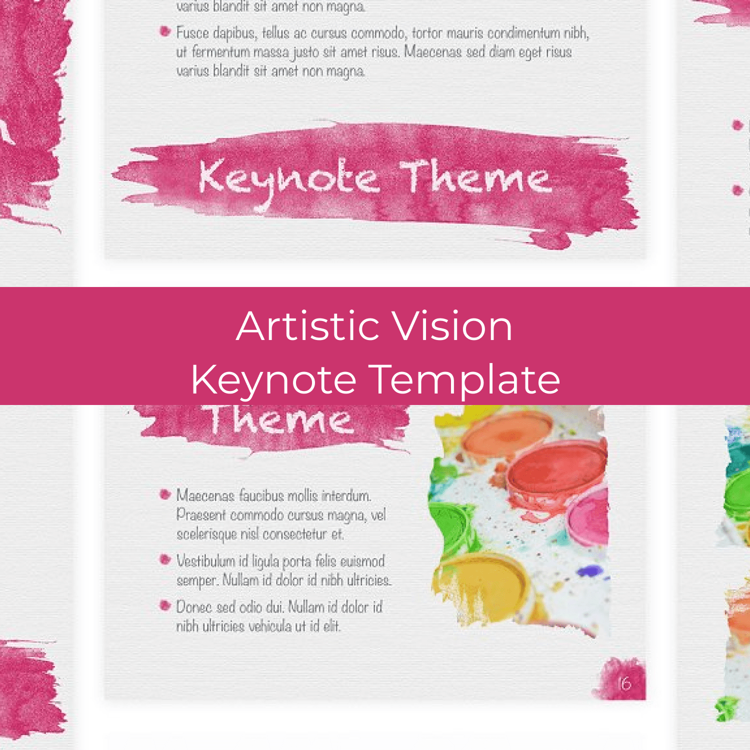 Artistic Vision Keynote Template cover.