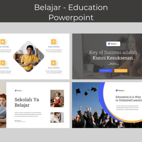 Belajar - Education Powerpoint – MasterBundles