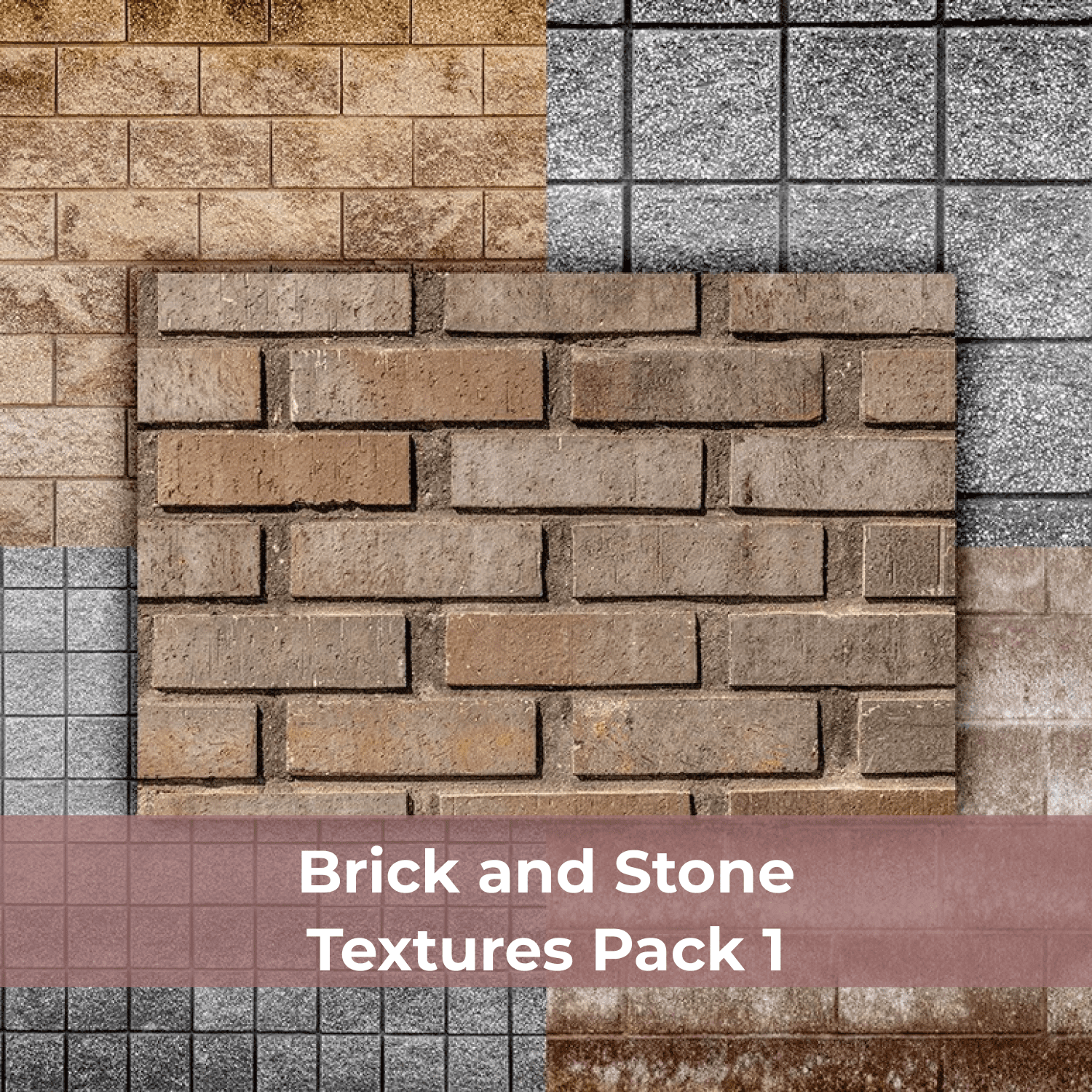 Brick and Stone Textures Pack 1 cover.