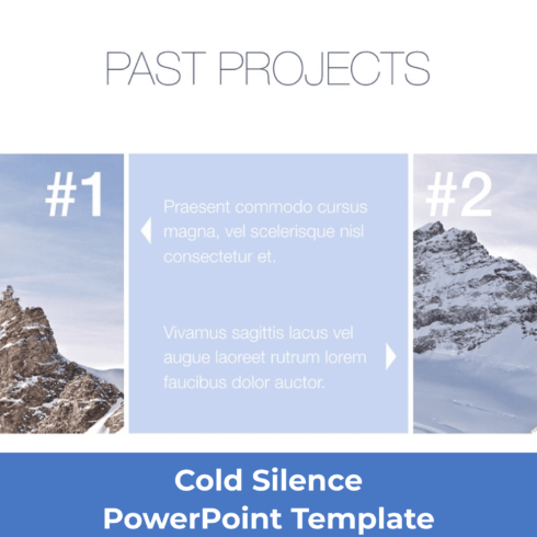 The Cold Silence template offers a professional look for your unique MS PowerPoint slideshows.