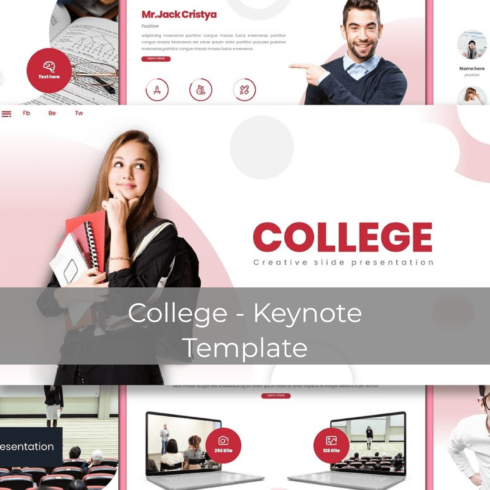 College - Keynote Template cover.