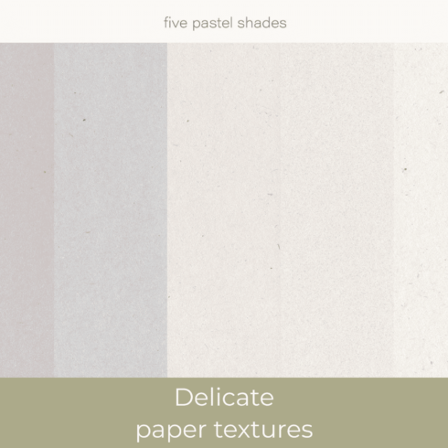 Delicate paper textures.