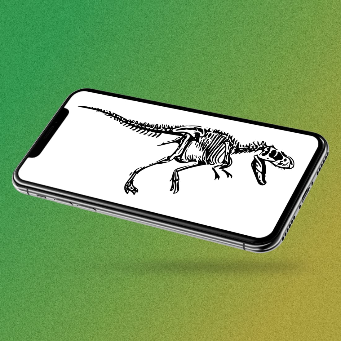 Dinosaur T-rex Tyrannosaurus on Phone Lockscreen.