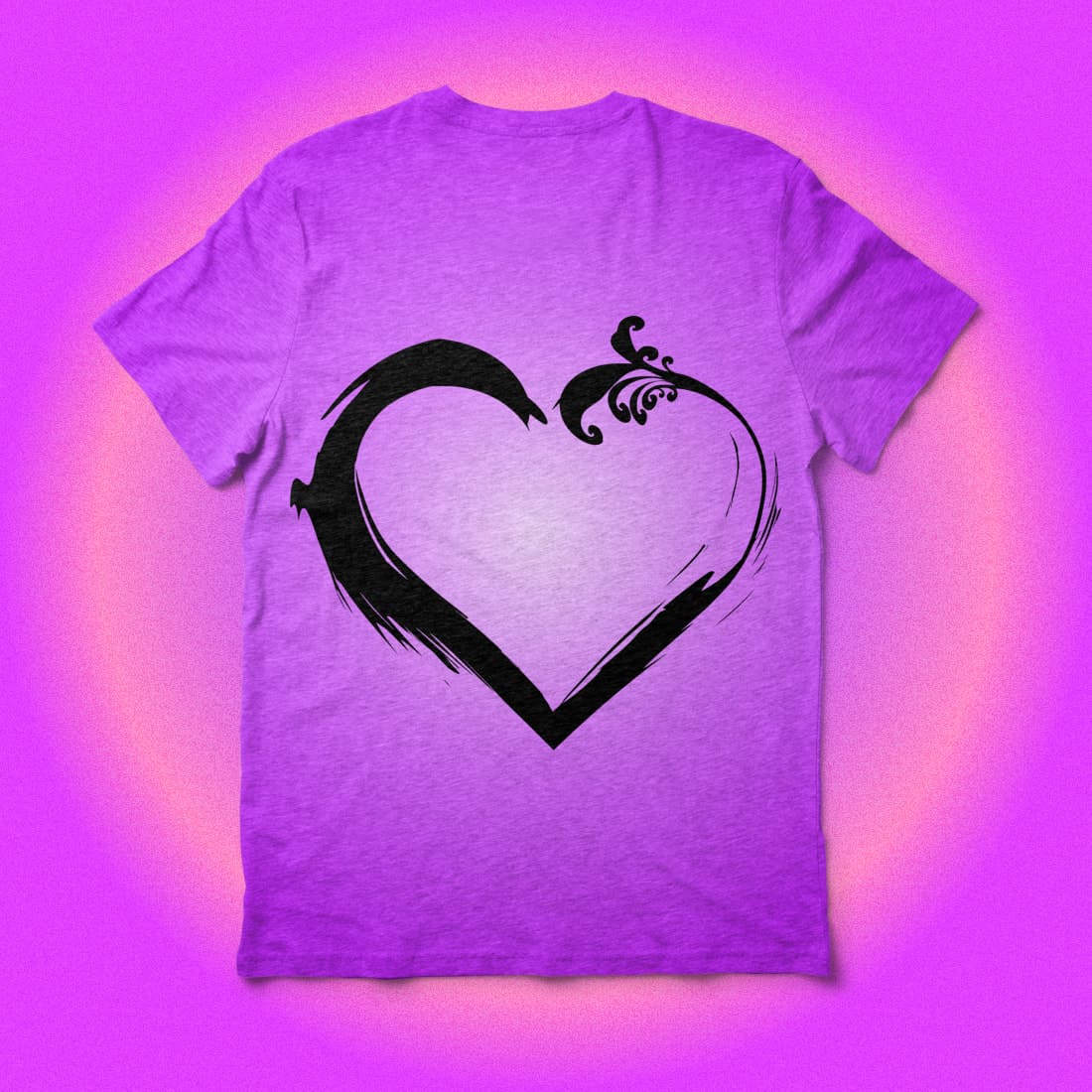 Graphics Photoshop Sweethearts Background on T-shirt.
