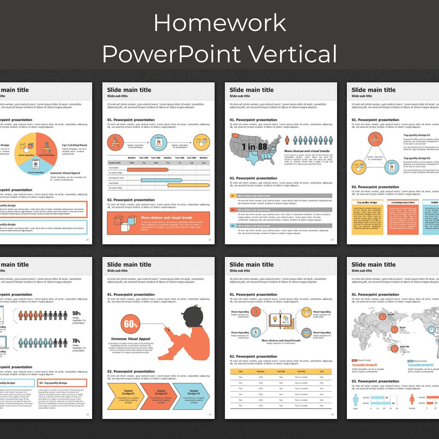 Homework PowerPoint Vertical cover.
