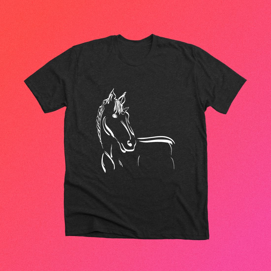 Horse Creatures Wild Magic on T-shirt.