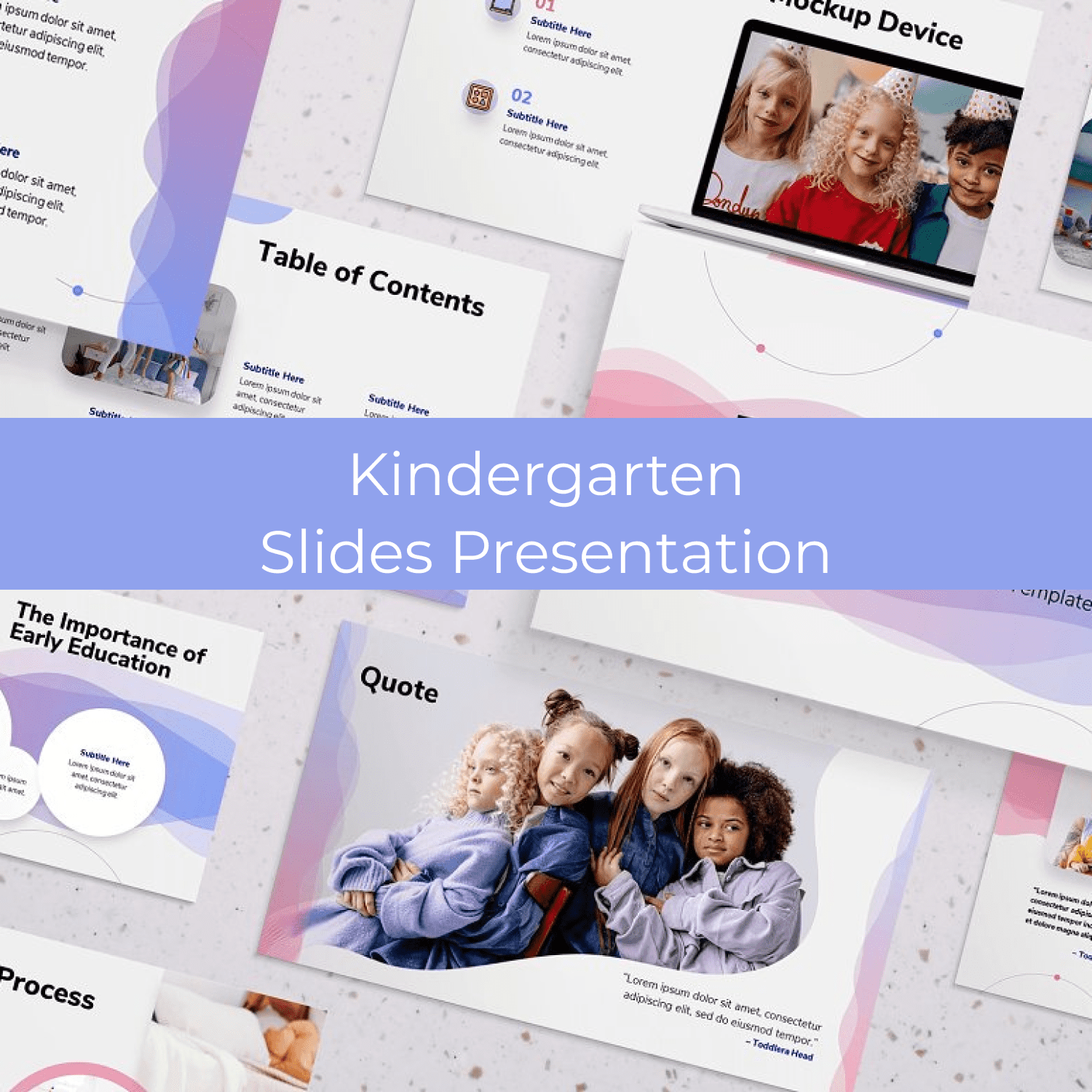 Kindergarten Slides Presentation cover.