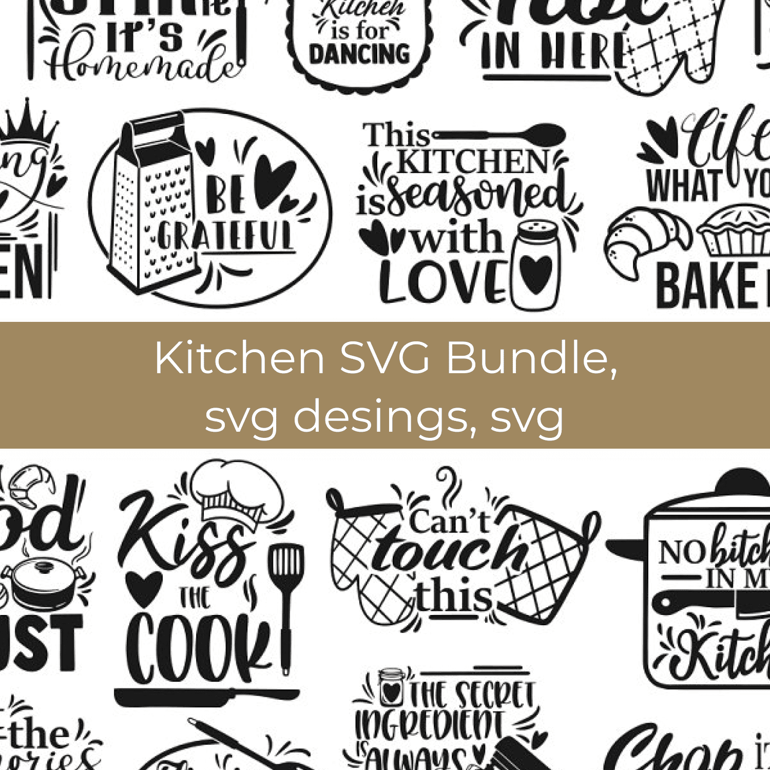 Funny Kitchen SVG Bundle Kitchen Saying Kitchen (Download Now) 