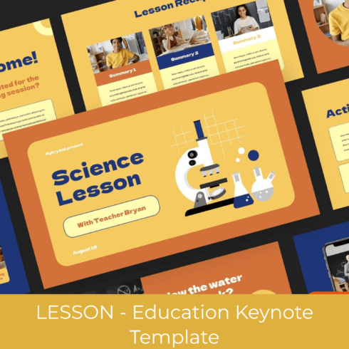 LESSON - Education Keynote Template cover.