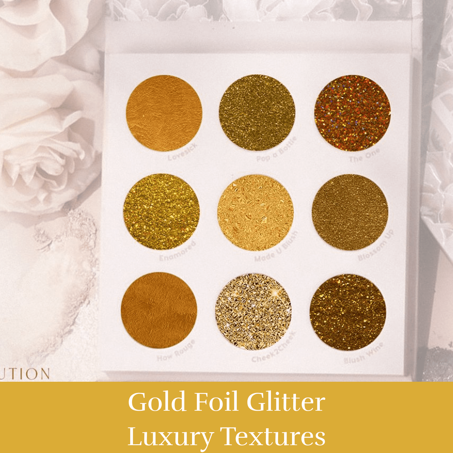 Gold Foil Glitter Luxury Textures cover.