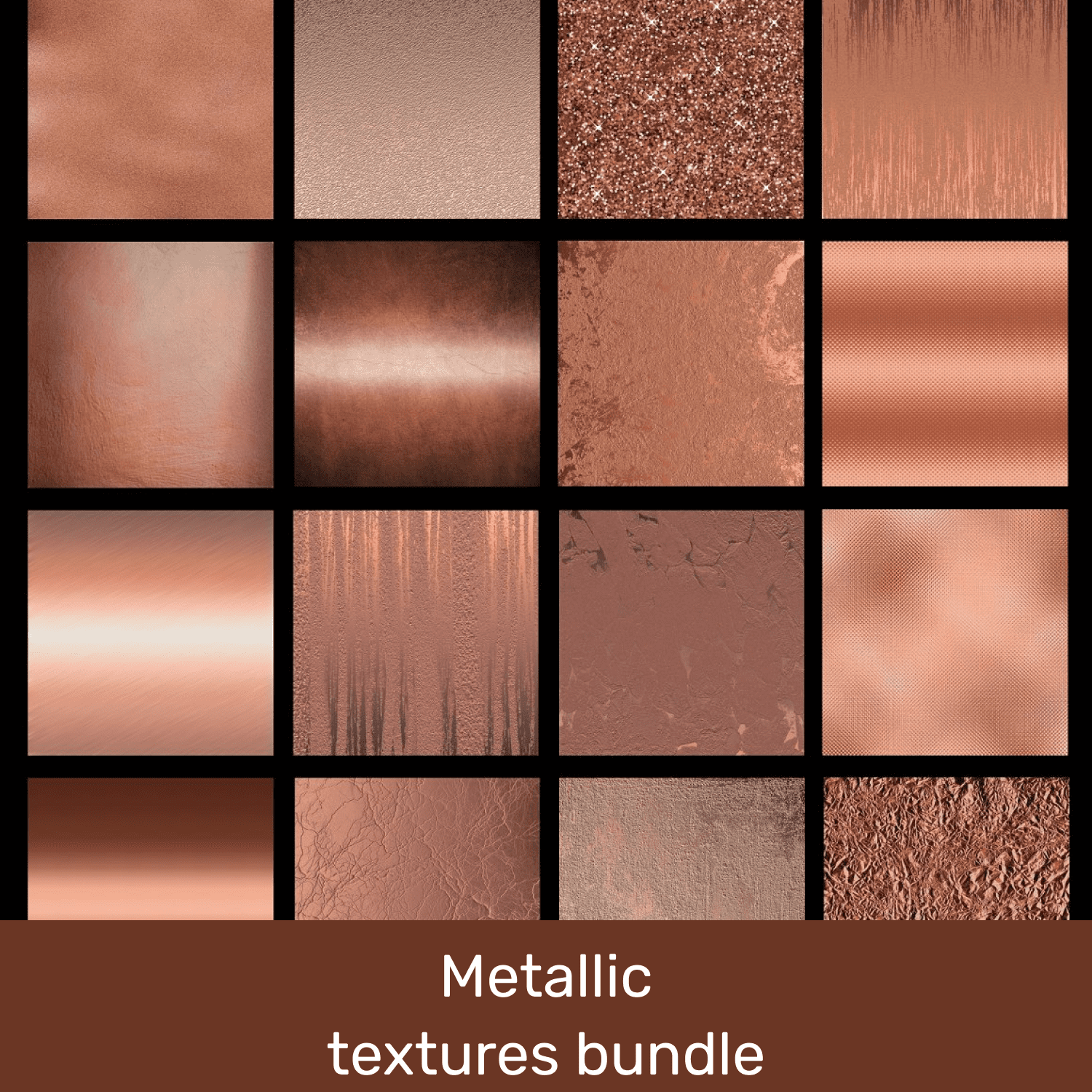 Metallic textures bundle cover.