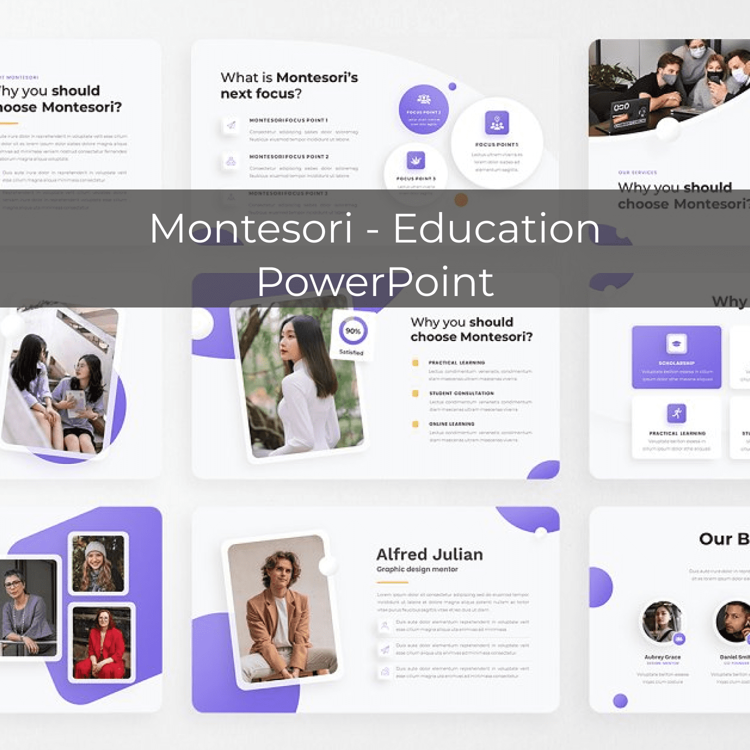 Montesori - Education PowerPoint cover.