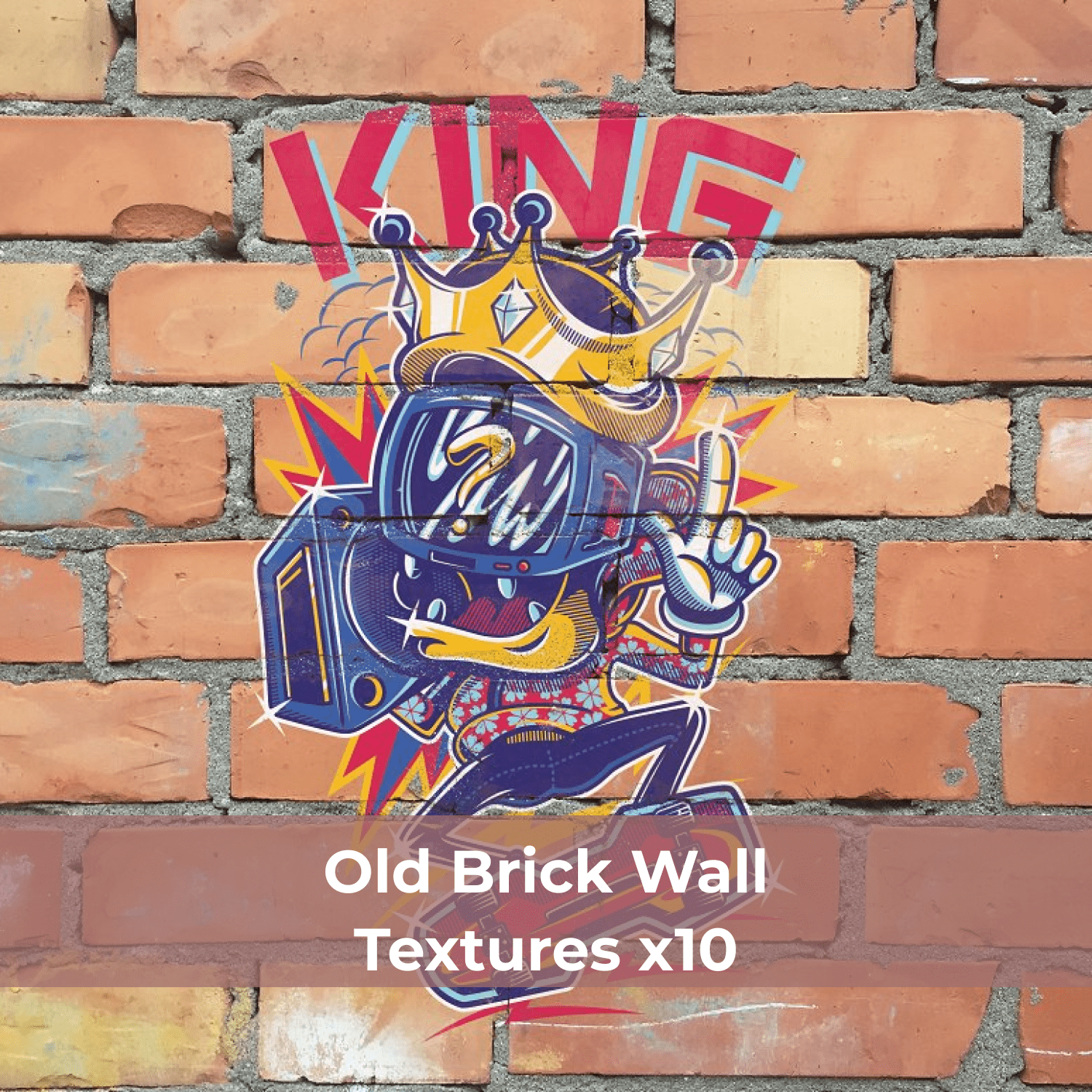 Old Brick Wall Textures x10 cover.