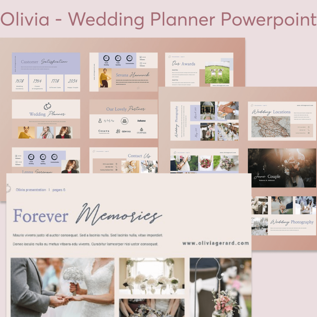 Olivia - Wedding Planner Powerpoint – MasterBundles