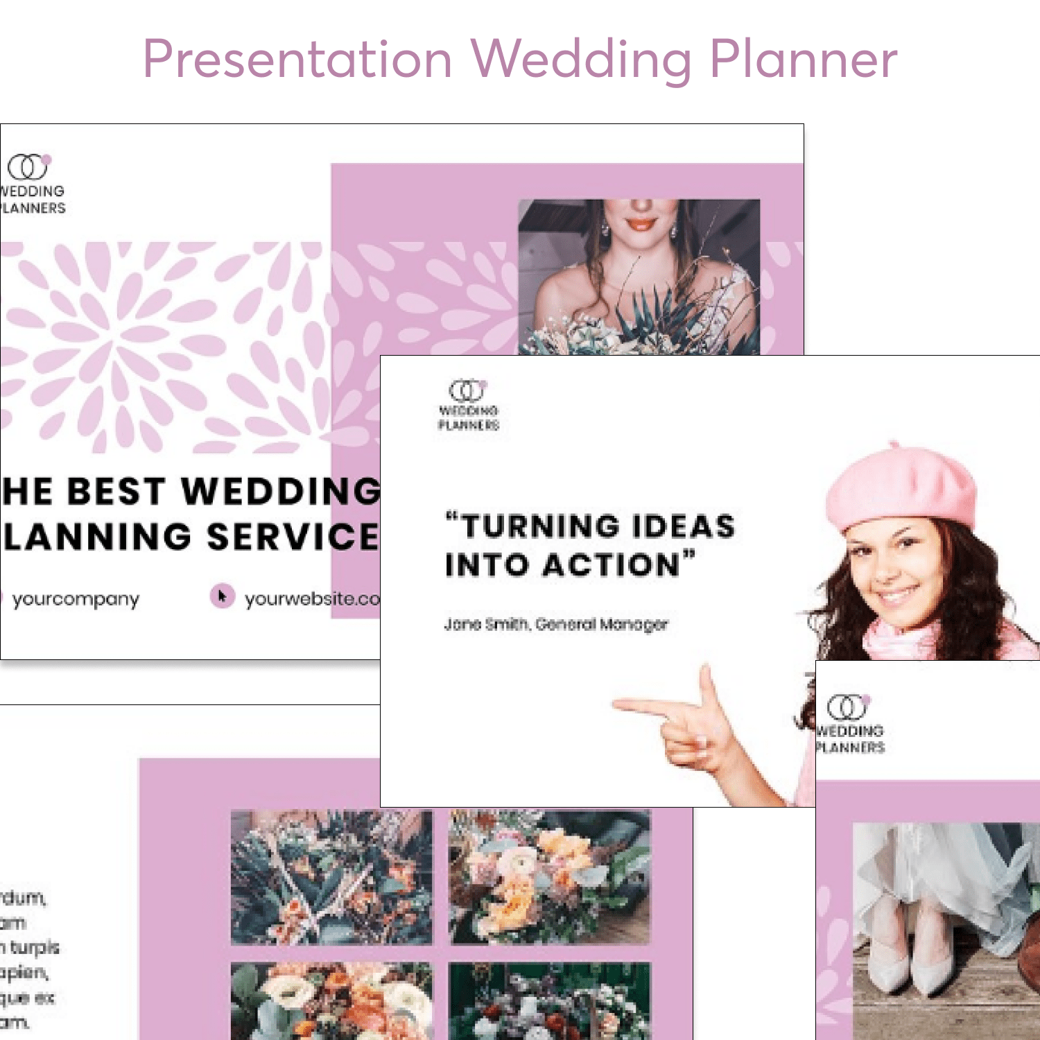 Presentation Wedding Planner cover.