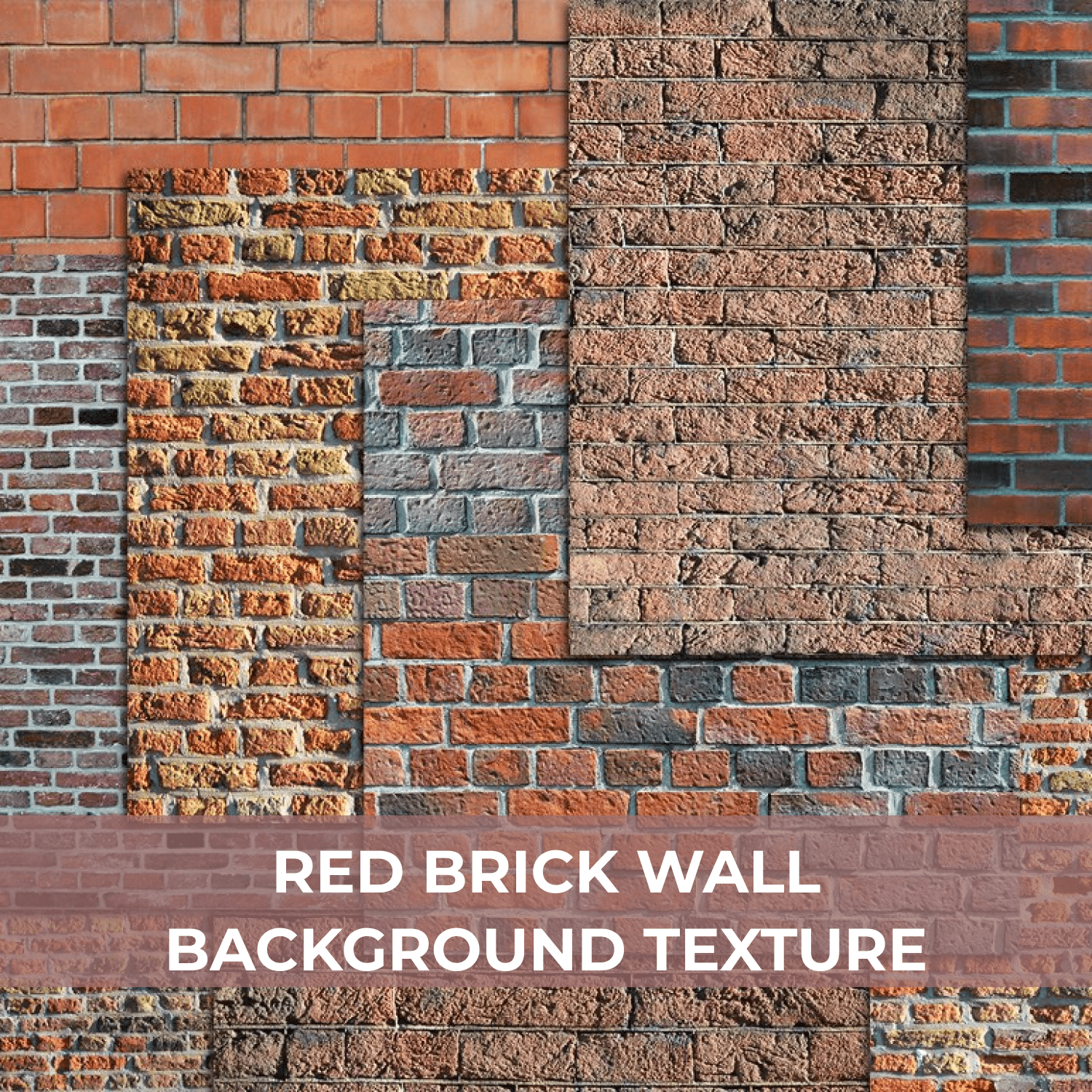 Red Brick Wall Background Texture cover.