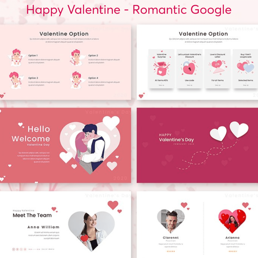 Happy Valentine - Romantic Google Slides – MasterBundles