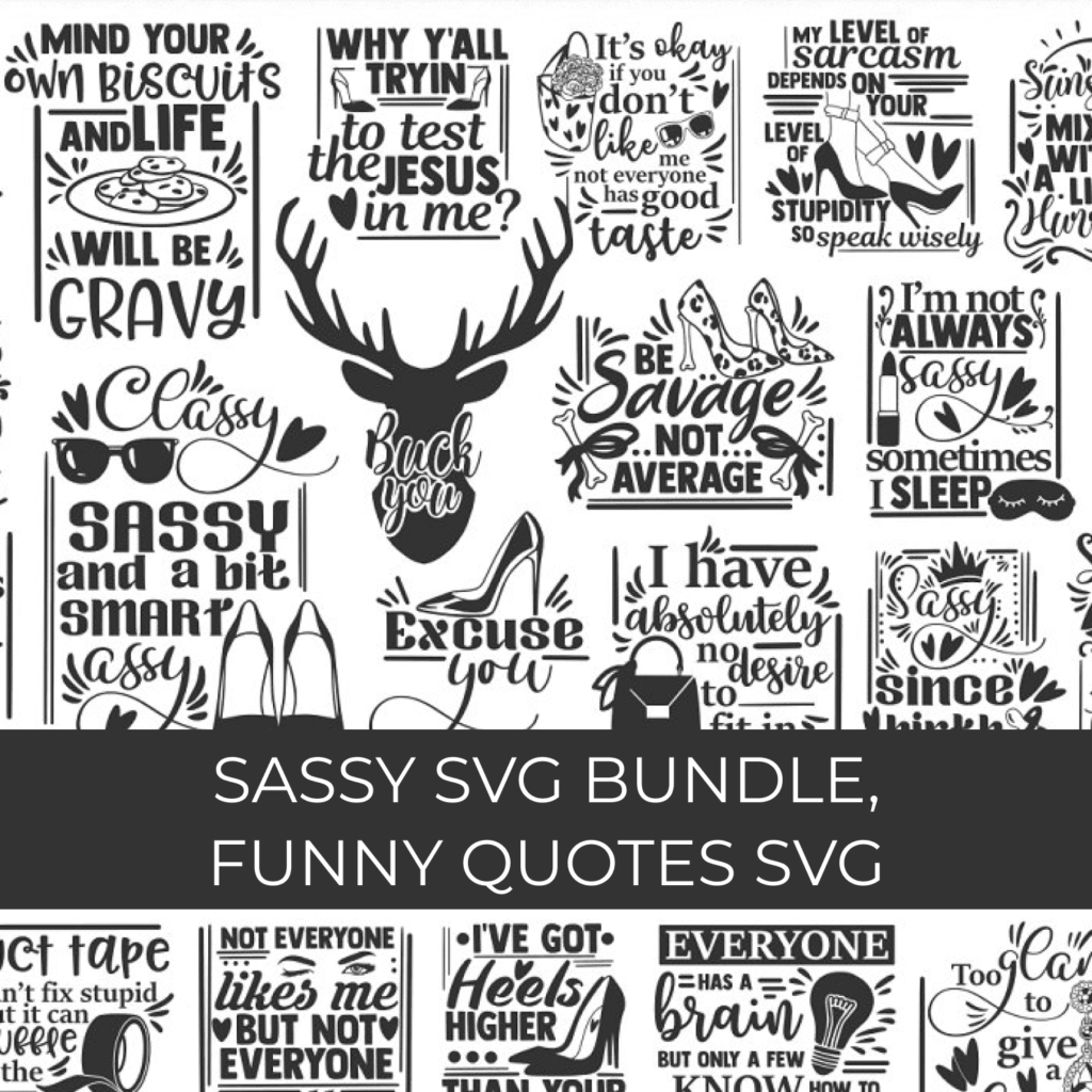 Sassy SVG Bundle, Funny Quotes SVG - MasterBundles