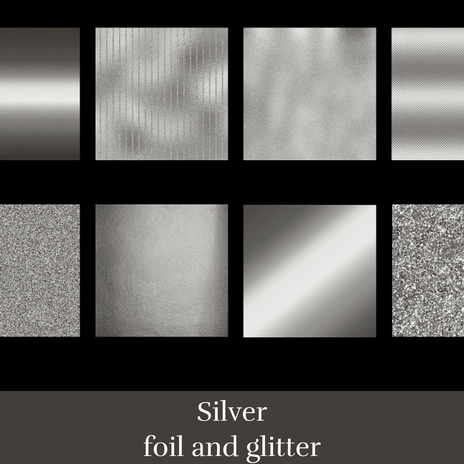 Silver Foil and Glitter cover.