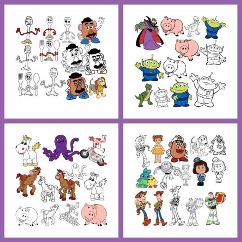 65 Toy Story Bundle SVG for Cricut and Silhouette Cutting Machines cover.