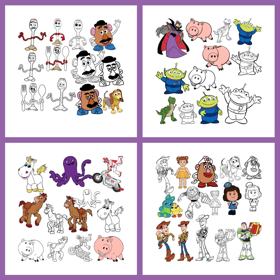 65 Toy Story Bundle SVG for Cricut and Silhouette Cutting Machines cover.