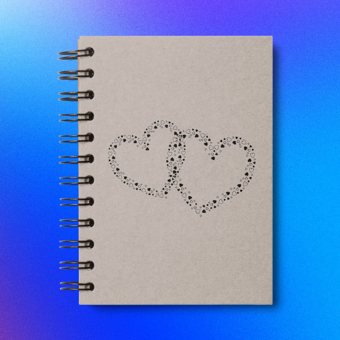 Valentines Marriage Hearts Boyfriends on Notebook.