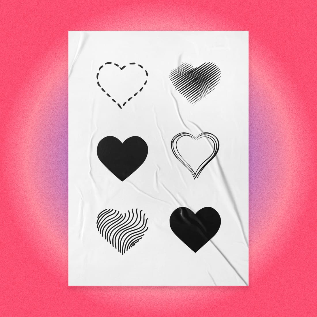 Valentines Valentine Background Card on the Paper.