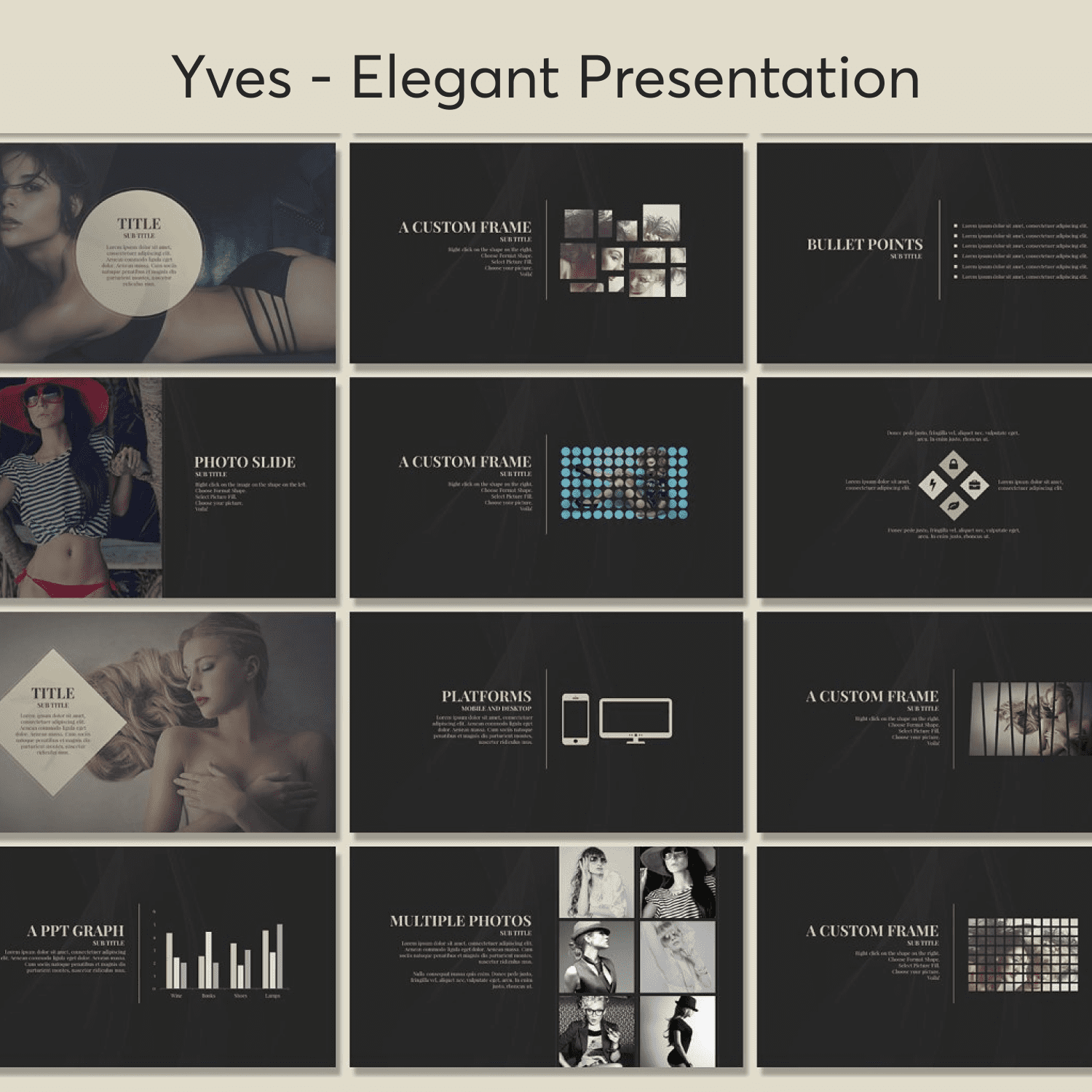 Yves - Elegant Presentation cover.