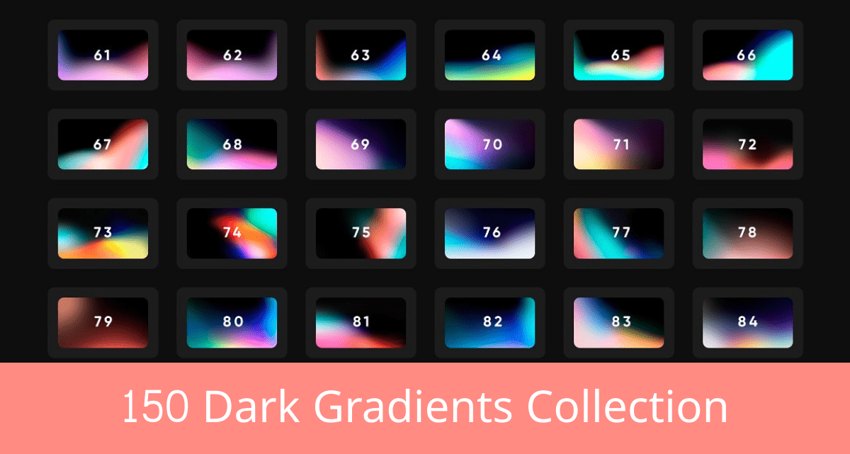 Dark gradients collection.