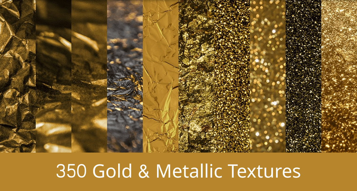Metallic textures bundle.