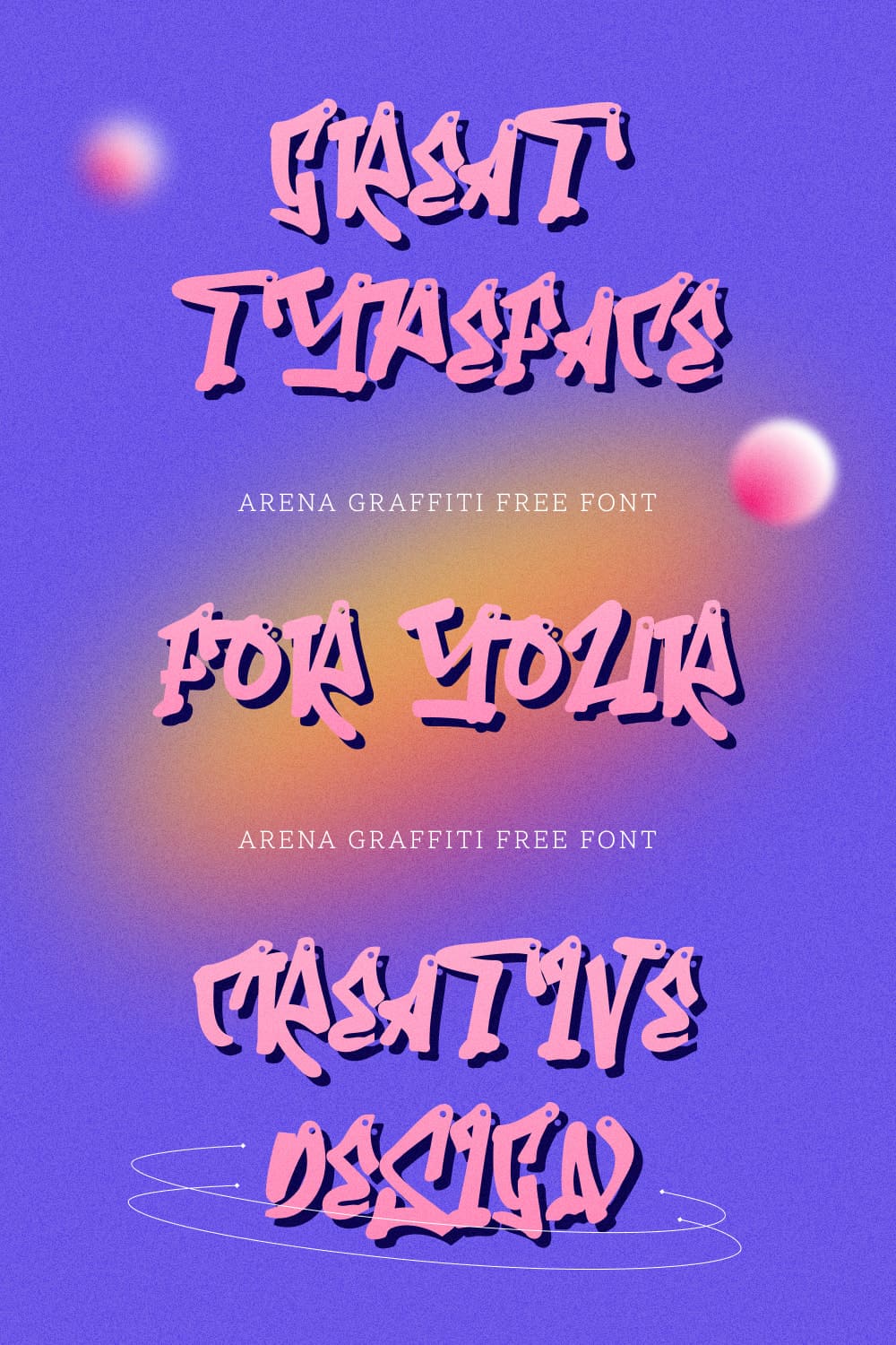 03 arena graffiti free font pinterest