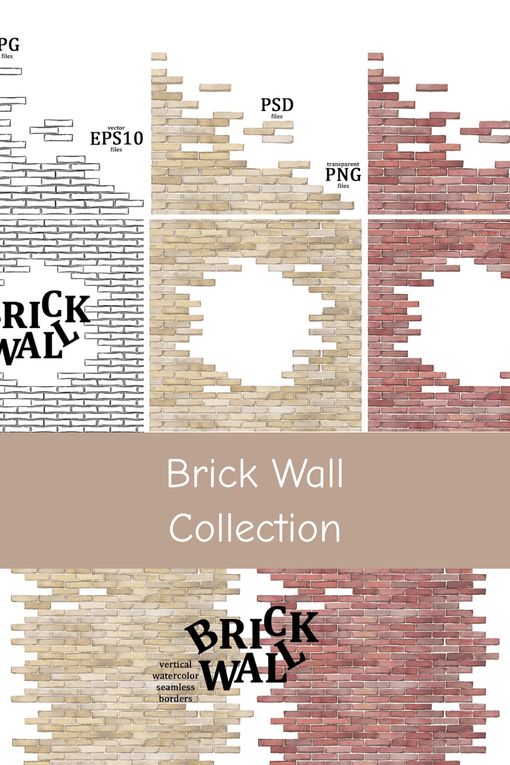03 brick wall collection pinterest