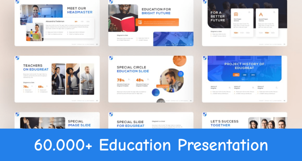 60.000+ Education Presentation Template – MasterBundles