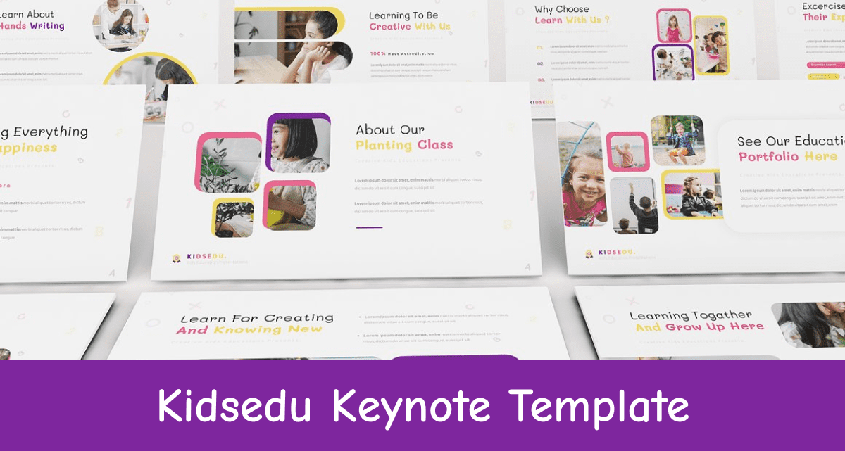 Preview of Kidsedu Keynote Template.