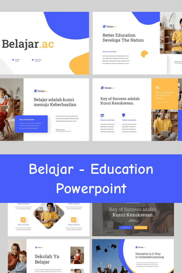 Belajar - Education Powerpoint – MasterBundles