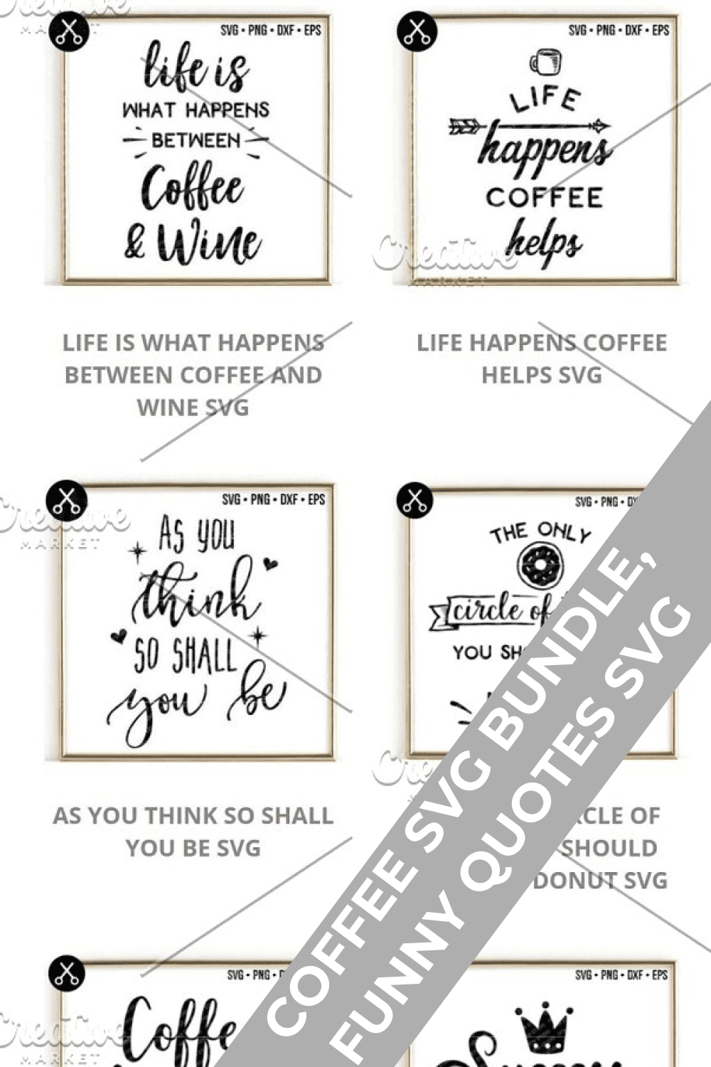 Big collection of coffee quotes.