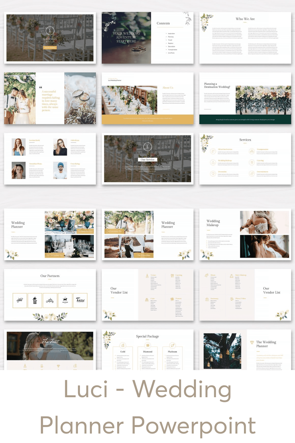 Beautiful presentation template for your data.