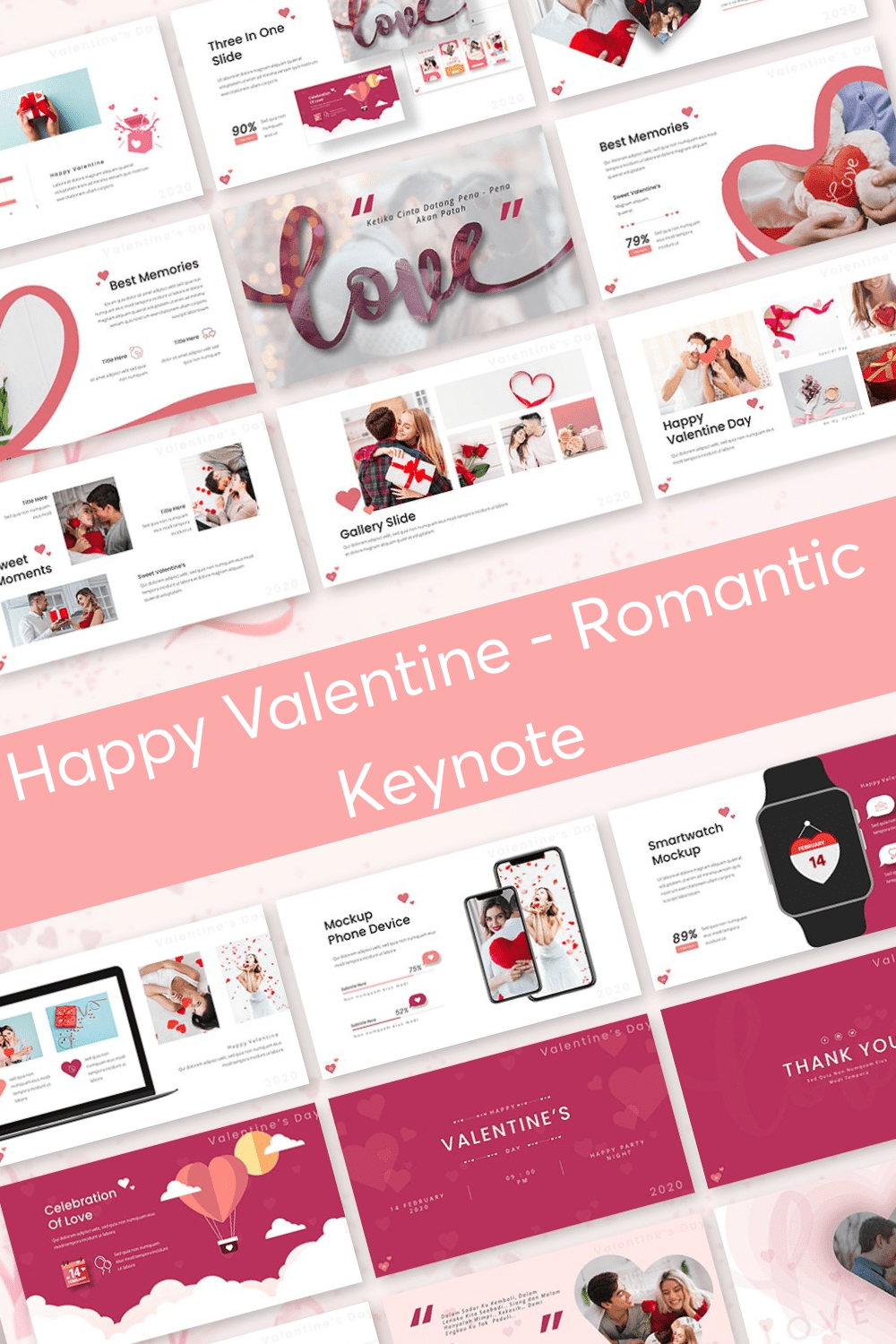 Happy Valentine - Romantic Keynote Example.