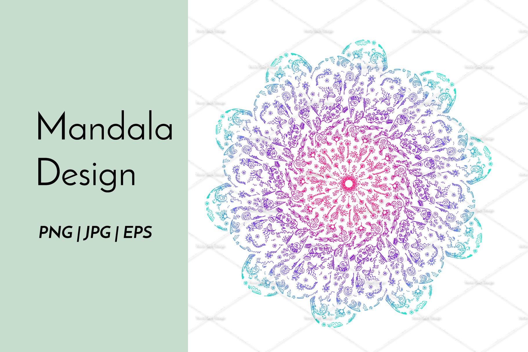 Mandala with interesting design.