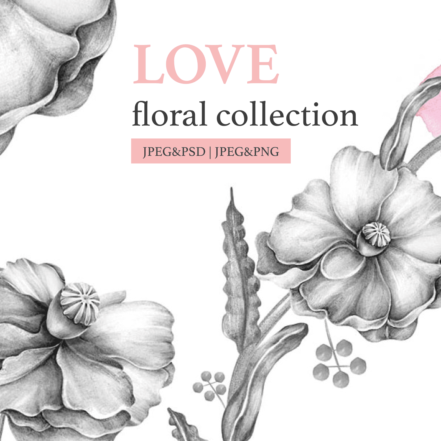 "Love" floral collection.