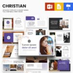 Christian Presentation Template: 50 Slides PPTX, KEY, Google Slides.