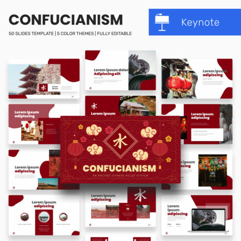 Confucianism keynote template Example.