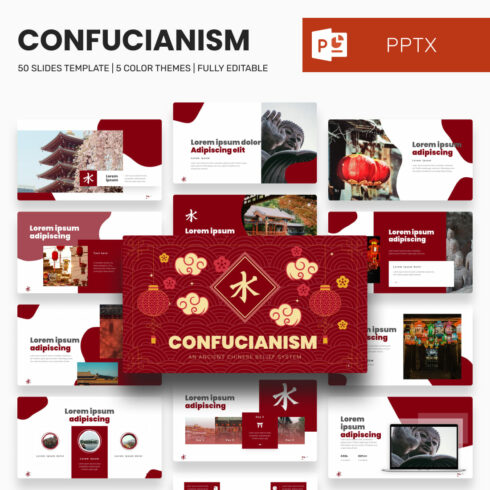 Confucianism powerpoint template Example.