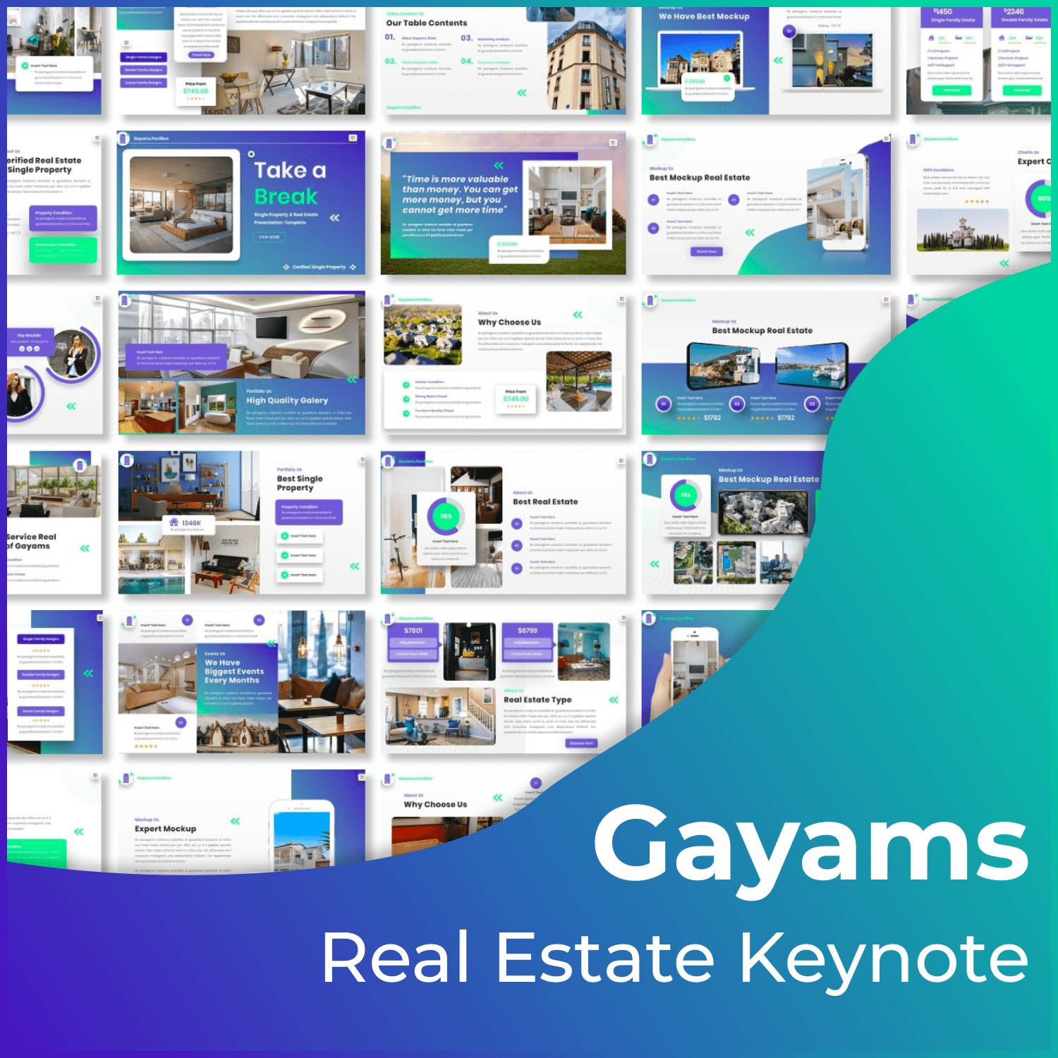 Gayams real estate keynote cover.