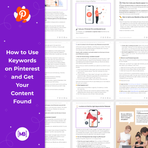 how to use keywords on pinterest and get your content found.