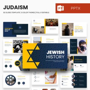 Judaism powerpoint template Example.